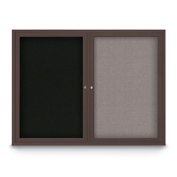 Corkboard, 24"x36", Surf/Black